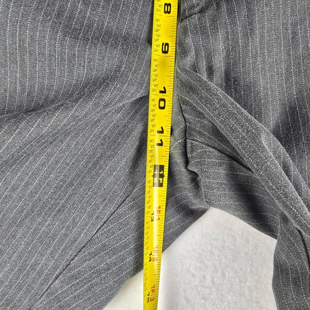 Dockers Pinstripe Dress Pants Men 36x32 Gray Straight Leg Business Casual Office